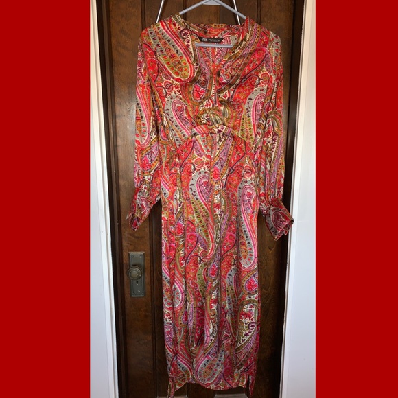 Zara Dresses Sale Zara Paisley Dress Poshmark